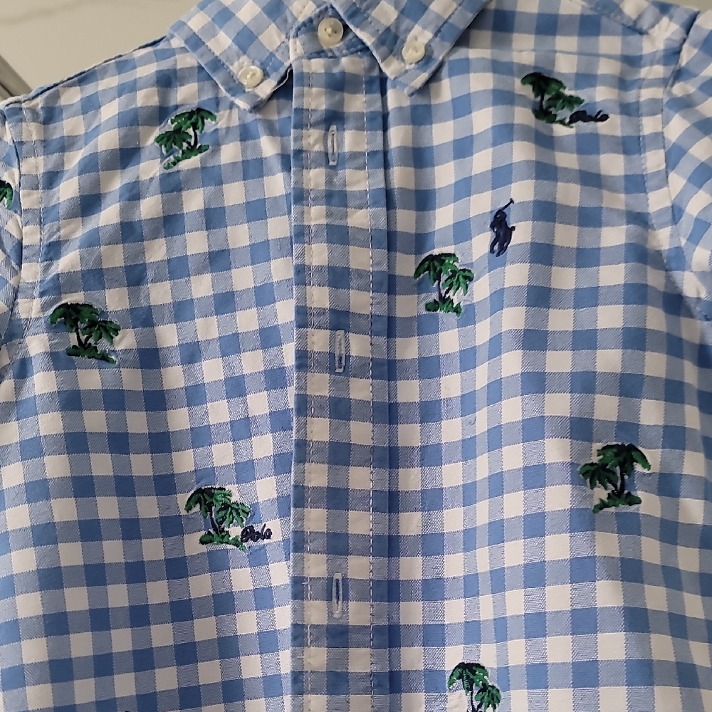 Polo by Ralph Lauren Blue Checkered Men's Shirt